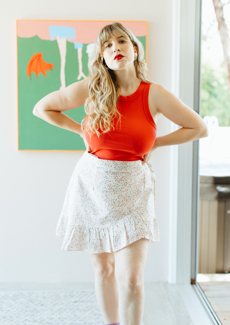 Floss Wrap Skirt - Petal